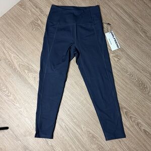 Girlfriend collective navy blue High Rise compressive Legging 7/8 length